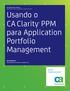 Usando o ClarityTM para Application Portfolio Management