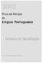 Prova de Aferição de. Língua Portuguesa. Critérios de Classificação. 2.º Ciclo do Ensino Básico