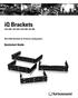iq Brackets iq15-wb, iq12-wb, iq10-wb, iq8-wb Steel Wall Brackets for iq Series Loudspeakers