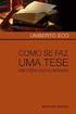 ECO, UMBERTO. COMO SE FAZ UMA TESE