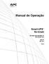 Manual de Operação. Smart-UPS No-break 750/1000/1500/2200/3000 VA 100/120/230 VCA 500 VA 100 VCA. Torre