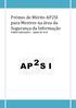 Prémio de Mérito AP2SI para Mestres na área da Segurança da Informação Folheto informativo Agosto de 2016