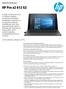 HP Pro x2 612 G2. A HP recomenda o Windows 10 Pro. Folheto de especificações. Forte segurança, gerenciabilidade simplificada.