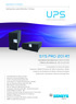 UPS. SYS pro 201 rt INFINITE POWER. Aplicações para Missões Críticas. Monofásica-Monofásica de 6 kva a 10 kva Trifásica-Monofásica de 10k VA a 20 kva
