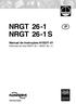 NRGT 26-1 NRGT 26-1 S. Manual de instruções Eléctrodo de nível NRGT 26-1, NRGT 26-1 S