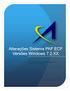 Alterações Sistema PAF ECF Versões Windows 7.2.XX. Manual desenvolvido para Célula Frente de Loja Equipe Avanço Informática