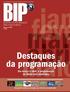 Destaques da programação. Em março e abril, a programação da Globo tem novidades BOLETIM DE INFORMAÇÃO PARA PUBLICITÁRIOS