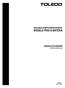 TOLEDO BALANÇA COMPUTADORA DIGITAL MODELO PRIX III BATERIA MANUAL DO USUÁRIO A PARTIR DA VERSÃO 2.06L RE: