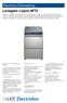 Lavagem copos WT2. Electrolux Dishwashing