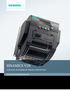 SINAMICS V20. O inversor de frequência robusto e fácil de usar. siemens.com.br/sinamics-v20. Answers for industry.