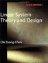 Teoria de Sistemas Lineares I