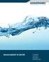 MANAGEMENT IN WATER. Medição Controlo Dosagem Desinfecção