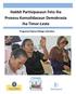 Hakbít Partisipasaun Feto iha Prosesu Konsolidasaun Demokrasia iha Timor-Leste. Programa Peskiza Diálogu Interativu