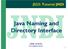 J523: Tutorial JNDI Java Naming and Directory Interface