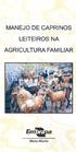 MANEJO DE CAPRINOS LEITEIROS NA AGRICULTURA FAMILIAR