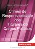 Crimes de Responsabilidade dos Titulares de Cargos Políticos