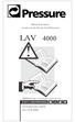 LAV [44] Manual de Instruções Lavadora de Alta Pressão Semi-Profissional