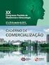 Comercialização. Caderno de XXII. Congresso Paulista de Obstetrícia e Ginecologia. 24 a 26 de agosto de Transamerica Expo Center - São Paulo, SP