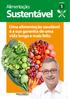 NÚMERO. Alimentação: Sustentável. Uma alimentação saudável é a sua garantia de uma vida longa e mais feliz. CHICO SARDELLI DEPUTADO ESTADUAL PV