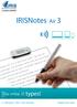 IRISNotes Air 3. Y ou write, it types!