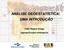 ANÁLISE GEOESTATÍSTICA: UMA INTRODUÇÃO. Célia Regina Grego