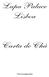 Lapa Palace Lisboa. Carta de Chá. IVA à taxa legal incluído