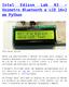 Oxímetro Bluetooth e LCD 16 2 em Python