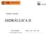 Unidade Curricular HIDRÁULICA II