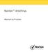 Norton AntiVirus. Manual do Produto