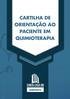 CARTILHA DE ORIENTAÇÃO AO PACIENTE EM QUIMIOTERAPIA