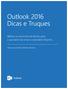 Outlook 2016 Dicas e Truques