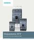 Disjuntores 3VT. Disjuntores 3VT em caixa moldada até 1600 A.