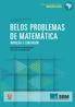 BELOS PROBLEMAS DE MATEMÁTICA