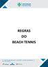 REGRAS DO BEACH TENNIS