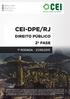 CEI-DPE/RJ DIREITO PÚBLICO 2ª FASE 1ª RODADA - 21/09/2015