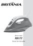 Ferro a vapor FB177. Manual de Instruções