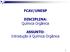 FCAV/UNESP. DISCIPLINA: Química Orgânica. ASSUNTO: Introdução à Química Orgânica