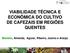VIABILIDADE TÉCNICA E ECONÔMICA DO CULTIVO DE CAFEZAIS EM REGIÕES QUENTES. Matiello, Almeida, Aguiar, Ribeiro, Josino e Araújo