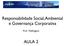 Responsabilidade Social, Ambiental e Governança Corporativa. Prof. Wellington AULA 2