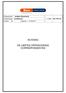 ROTEIRO DE LIMITES OPERACIONAIS CORRESPONDENTES