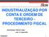 INDUSTRIALIZAÇÃO POR CONTA E ORDEM DE TERCEIRO - PROCEDIMENTO FISCAL