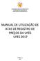 UNIVERSIDADE FEDERAL DO ESPÍRITO SANTO PRÓ-REITORIA DE ADMINISTRAÇÃO DEPARTAMENTO DE ADMINISTRAÇÃO