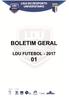 BOLETIM GERAL LDU FUTEBOL