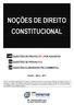 NOÇÕES DE DIREITO CONSTITUCIONAL