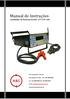 Manual de Instruções Analisador de Baterias EA600 12V/24V A&C