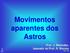 Movimentos aparentes dos Astros. Prof. J. Meléndez, baseado no Prof. R. Boczko IAG - USP