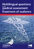 Multilingual questions for the medical assessment and treatment of seafarers