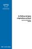 As Políticas de Apoio à Agricultura no Brasil. 1 Introdução. Draft - Not for citation. Borges, Izaias de Carvalho