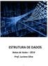 ESTRUTURA DE DADOS. Notas de Aulas 2014 Prof. Luciano Silva