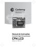 Medição, Controle e Monitoramento de Processos Industriais. Manual de Instruções Controlador Digital Microprocessado CPM_LCD. Versão: 3.xx / Rev.